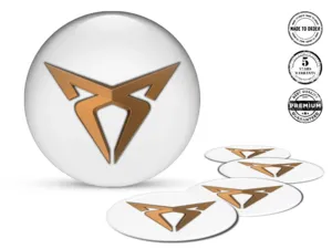 Seat Cupra Adesivi Cupola Logo Distintivi Ruota Resina